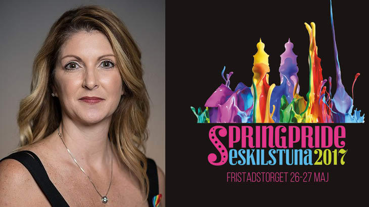 Barbara Poma till Springpride i Eskilstuna